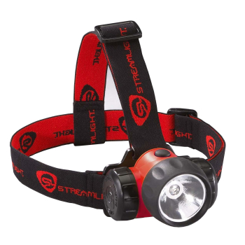 Latarka czołowa, Streamlight HAZ-LO Ex-ATEX, bateryjna (3x AA), zestaw (baterie, pasek elastyczny i gumowy), blister