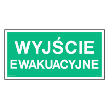 AA001 Wyjście ewakuacyjne