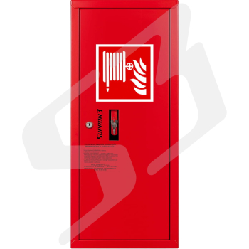 Hydrant wewnętrzny DN25-zawieszany z wężem półsztywnym o długości 20 mb-wykonanie boczne.