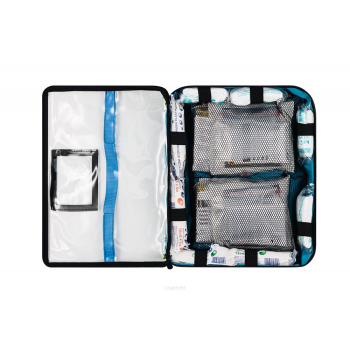 Zestaw Ratownictwa Medycznego R1 wg standardu 2021 w plecaku modułowym Blue MED. Z zintegrowanym reduktorem