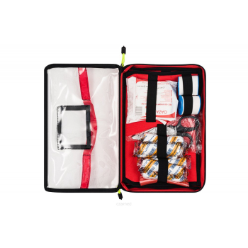 Zestaw Ratownictwa Medycznego R1 wg standardu 2021 w plecaku modułowym Blue MED. Z zintegrowanym reduktorem