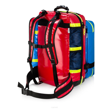 Zestaw Ratownictwa Medycznego R1 wg standardu 2021 w plecaku modułowym Blue MED. Z zintegrowanym reduktorem