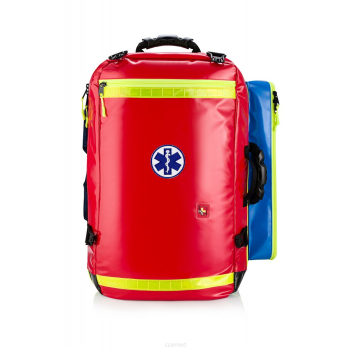 Zestaw Ratownictwa Medycznego R1 wg standardu 2021 w plecaku modułowym Blue MED. Z zintegrowanym reduktorem