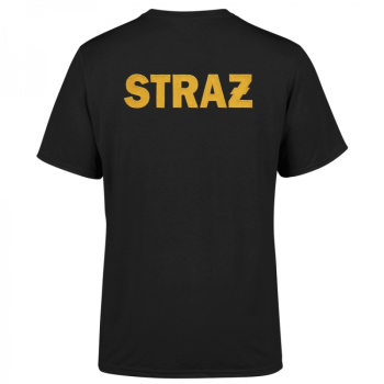 Koszulka T-shirt z wyhaftowanym logo PSP oraz napisem STRAŻ