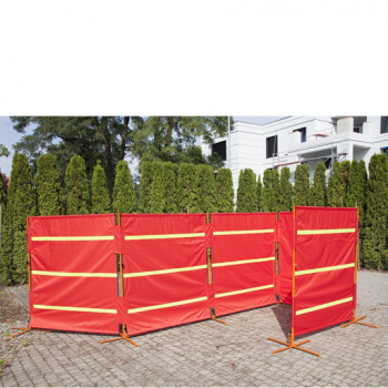 Parawan ochronny regulowany z taśmamo odblaskowymi-GT_050