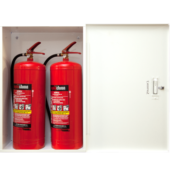 Metalowa szafka na dwie gaśnice 12kg lub GS-5kg