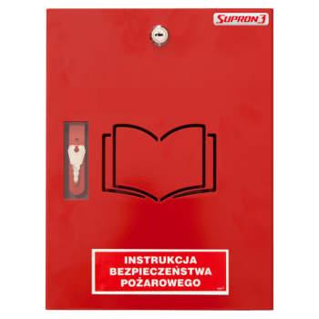 Szafka na instrukcję bezpieczeństwa pożarowego