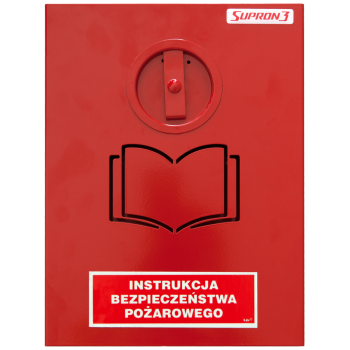 Szafka na instrukcję bezpieczeństwa pożarowego