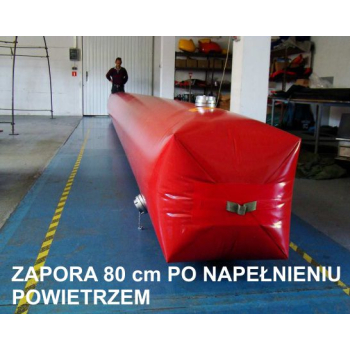 Zapora przeciwpowodziowa PCV  średnica 80 cm długość 10 metrów