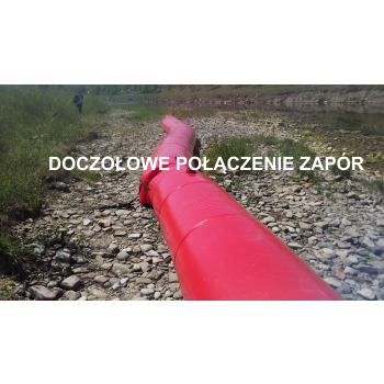 Zapora przeciwpowodziowa PCV  średnica 80 cm długość 25 metrów