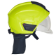 HEŁM BOJOWY HEROS H30 (Z PRZYŁBICĄ, OSŁONĄ KARKU I KRAWĘDZI) - KOLOR: JASKRAWY ŻÓŁTY (RAL 1026) + LUMINESCENCYJNY