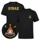 Koszulka T-shirt z wyhaftowanym logo PSP,nazwą miejscowości oraz napisem STRAŻ